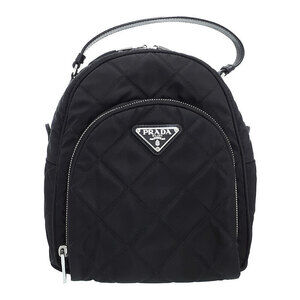 PRADA Quilted Backpack Black
